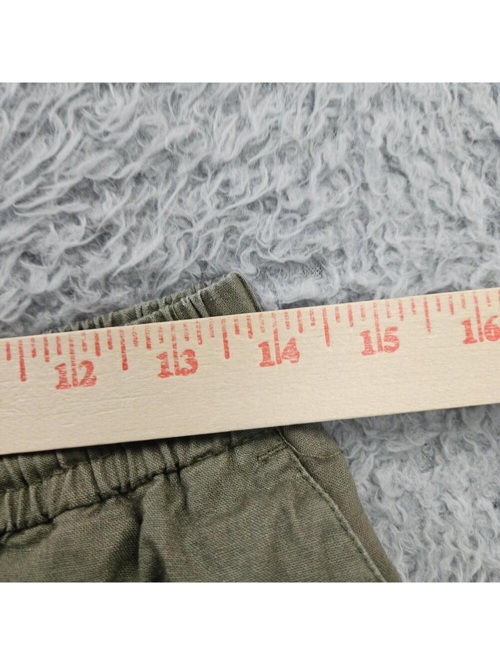 GIVENCHY Shorts 65% Linen Blend Small (Fits 28-32x8) Green Lightweight Drawstrin - Picture 7 of 14